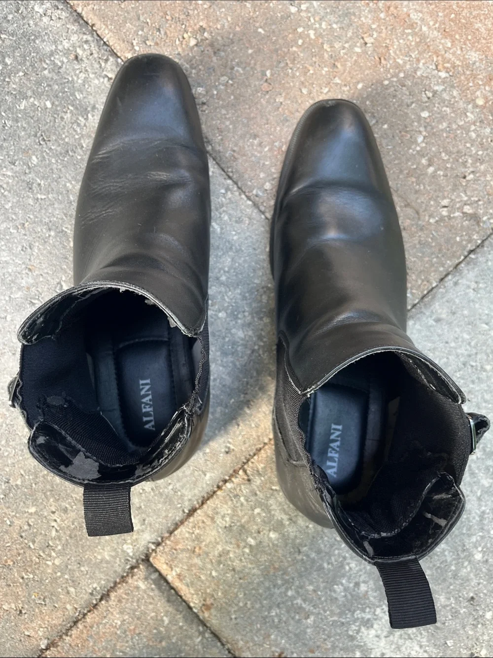 Alfani Leather Chelsea Ankle Boots